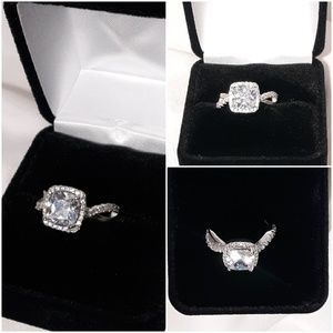 SALE Cushion Cut Diamond InspiredRing(FREE GIFT w)